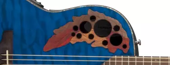 Celebrity Elite+ Mid Depth Acoustic/Electric - Trans Blue Quilted Maple